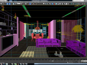 ew penthouse 3d scene 3D Model