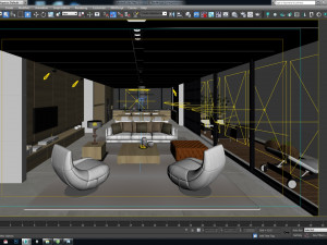 penthouse livingroom 3D Model