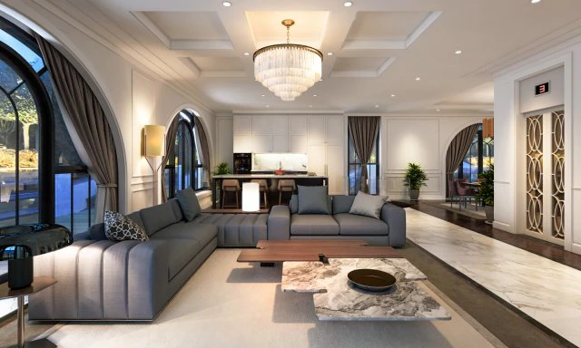 リビングルーム 3Dモデル .c4d .max .obj .3ds .fbx .stl .blend