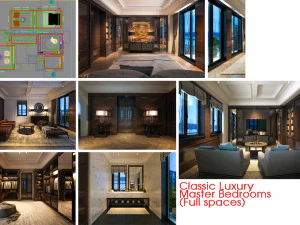 cole&ccedil;&atilde;o de quartos completos vctt Modelo 3D