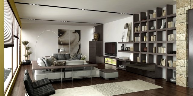 lh livingroom 2 option Model 3D .c4d .max .obj .3ds .fbx .stl .blend 