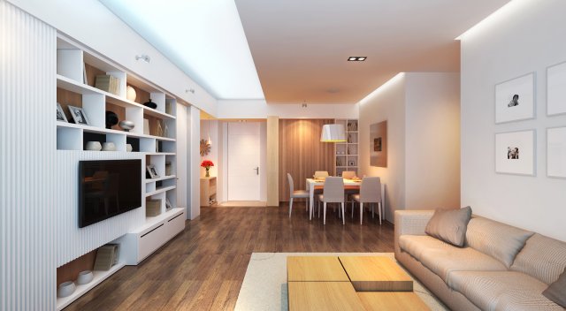 ck apartment 3D Model .c4d .max .obj .3ds .fbx .stl .blend 