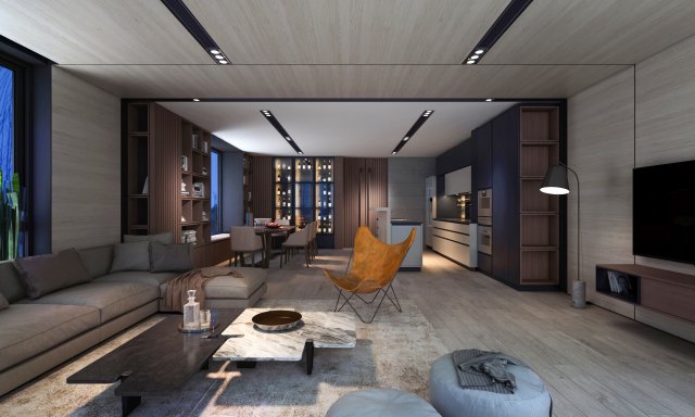 dc livingroom Modelo 3D .c4d .max .obj .3ds .fbx .stl .blend 