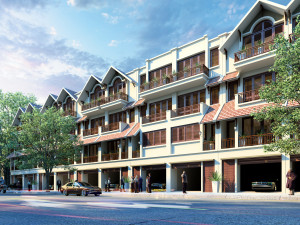 terraced-house collection Model 3D