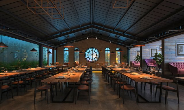 restaurant adat Modelo 3D .c4d .max .obj .3ds .fbx .stl .blend 