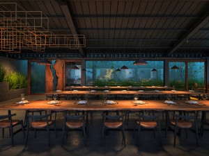 restaurant adat Modelo 3D