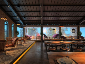 restaurant adat Modelo 3D
