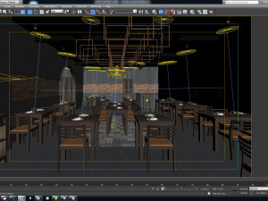 ado restaurant 2th floor Model 3D