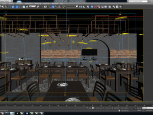 ado restaurant 2th floor Model 3D