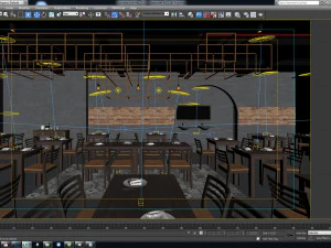 ado restaurant 2th floor 3D Model