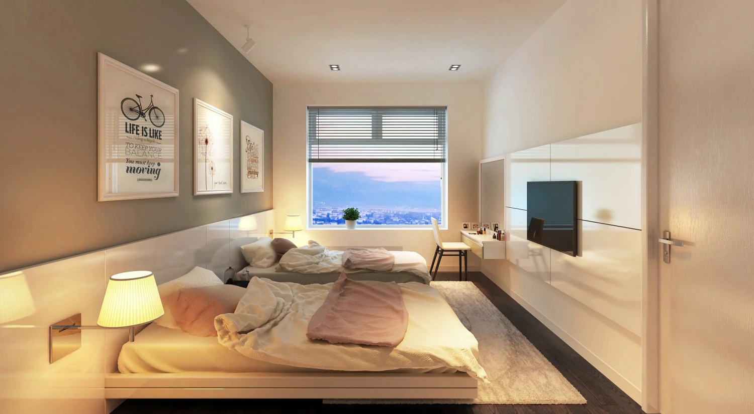 bedroom for girls 3D Model .c4d .max .obj .3ds .fbx .stl .blend 