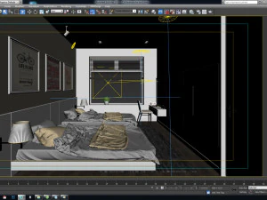 bedroom for girls 3D Model