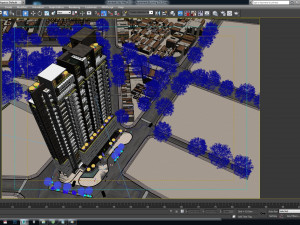 apartment building Modèle 3D
