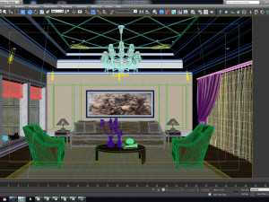 classic living room 3Dモデル