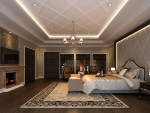 classic master bedroom 3D 모델