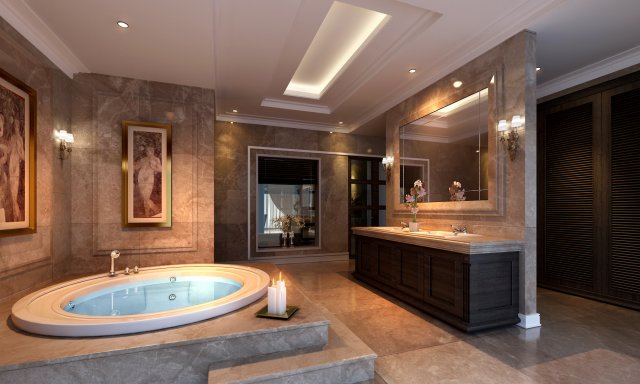 classic toilet Model 3D .c4d .max .obj .3ds .fbx .stl .blend 