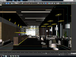 coffee lobby 3D Model