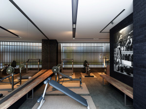 fitness room 3D-Modell