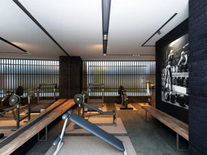 sala de gin&aacute;stica Modelo 3D