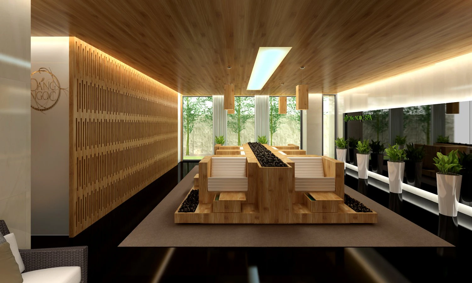 foot massage room 3D Model .c4d .max .obj .3ds .fbx .stl .blend 