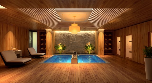 jacuzzi spa Modelo 3D .c4d .max .obj .3ds .fbx .stl .blend 