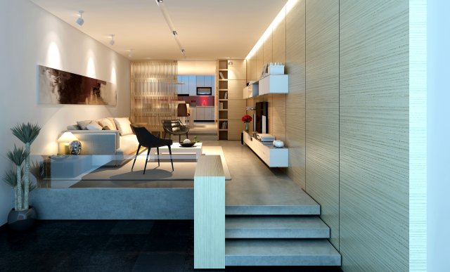 aq livingroom 3D मॉडल .c4d .max .obj .3ds .fbx .stl .blend 