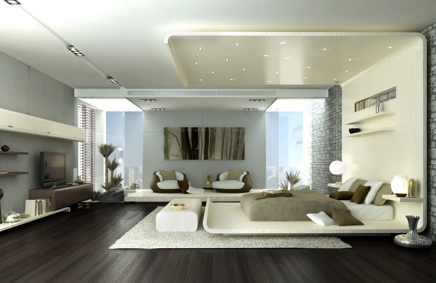 master bedroom 3D Model .c4d .max .obj .3ds .fbx .stl .blend 