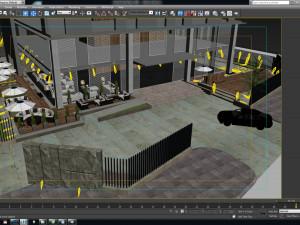 garden cafe 3D Model