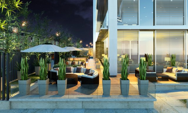garden cafe 3D Model .c4d .max .obj .3ds .fbx .stl .blend 