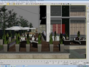 garden cafe 3D Model