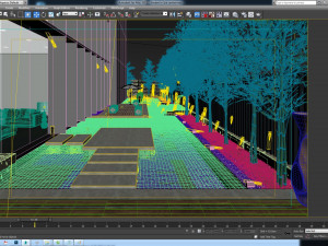 garden in spa center 3Dモデル