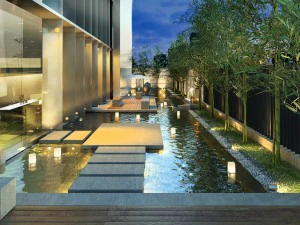 garden in spa center 3D Model