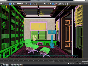 reading room - gym room 3D Модель