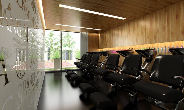 shampoo room 3D Model .c4d .max .obj .3ds .fbx .stl .blend 