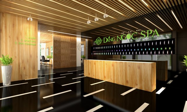spa reception Model 3D .c4d .max .obj .3ds .fbx .stl .blend 