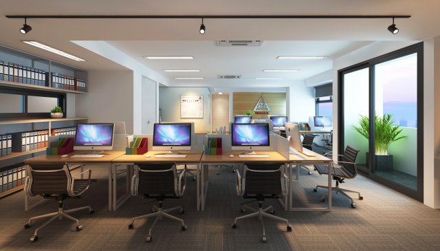 office y 01 Modello 3D .c4d .max .obj .3ds .fbx .stl .blend 