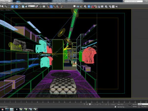 wardrobe and bathroom 3D Model
