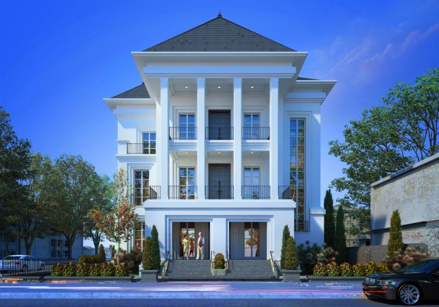 59 hbt villa 3D Модель .c4d .max .obj .3ds .fbx .stl .blend 