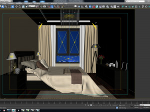 bedroom apartment 03 3D Модель