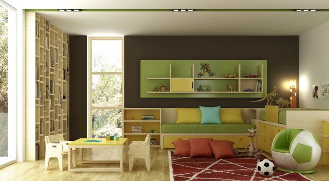 boy children room 2 Modelo 3D .c4d .max .obj .3ds .fbx .stl .blend 