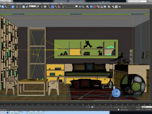 boy children room 2 3D Model