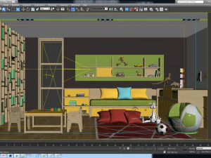 boy children room 2 3D Model