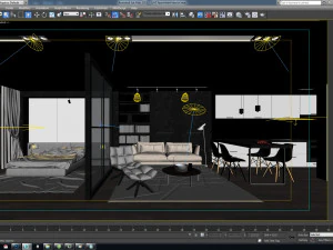 qht apartment interior 3D Model