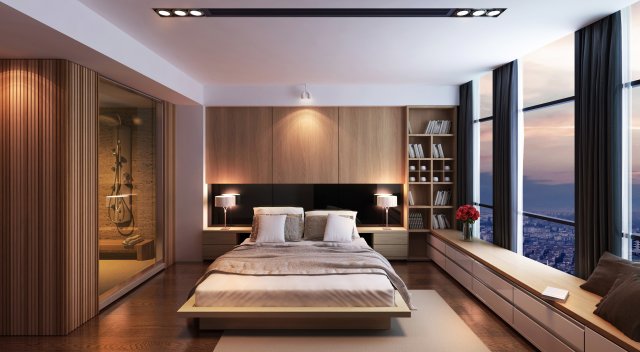 bedroom qeu 3D Model .c4d .max .obj .3ds .fbx .stl .blend