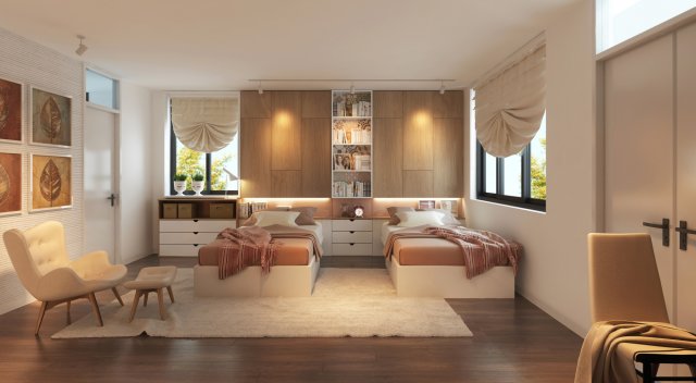 ha bedroom for girls 3D Model .c4d .max .obj .3ds .fbx .stl .blend 