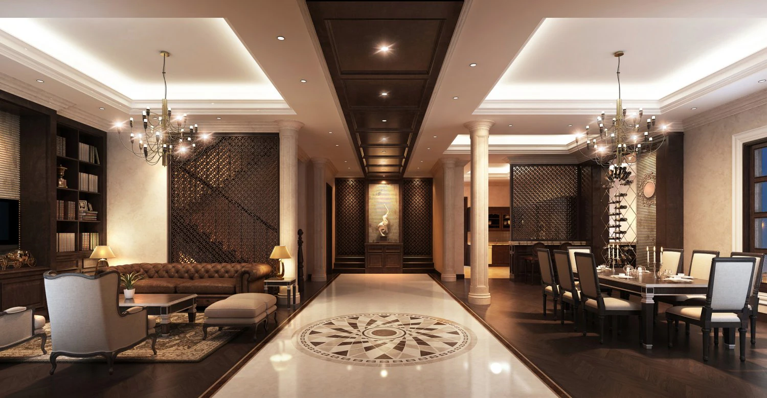 house livingroom qgl 3D Model .c4d .max .obj .3ds .fbx .stl .blend