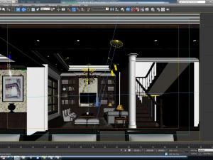 house livingroom qgl 3D Model