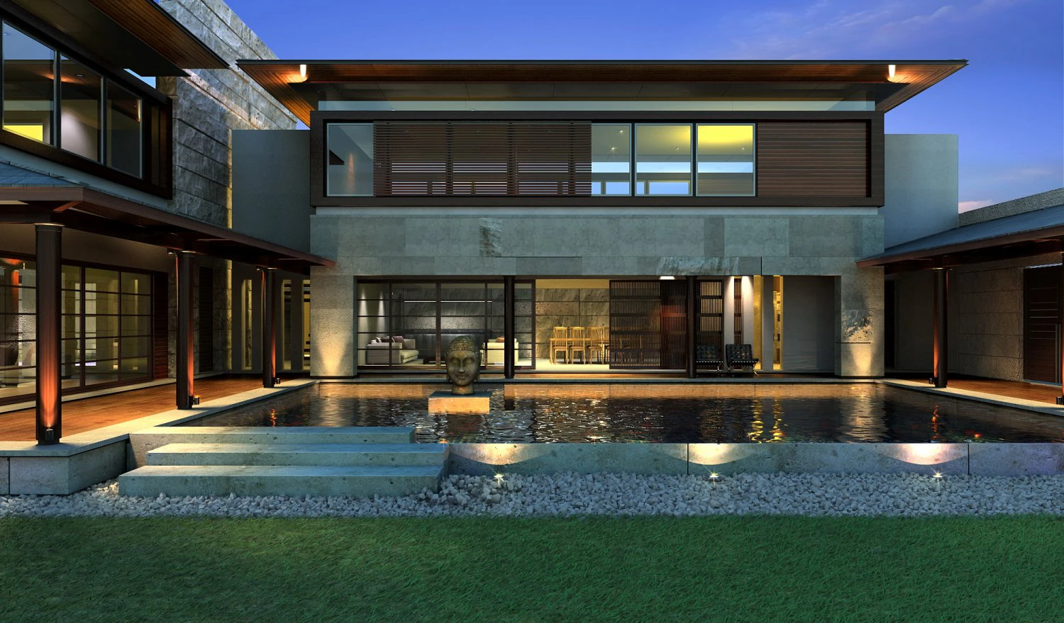 house qgl 3D Model .c4d .max .obj .3ds .fbx .stl .blend 