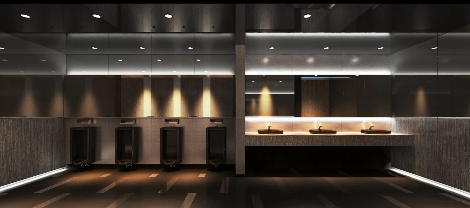bagno del centro commerciale quartier generale Modello 3D .c4d .max .obj .3ds .fbx .stl .blend