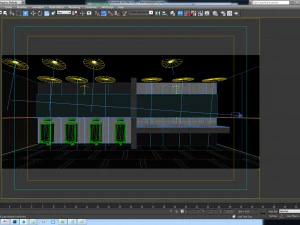 bagno del centro commerciale quartier generale Modello 3D